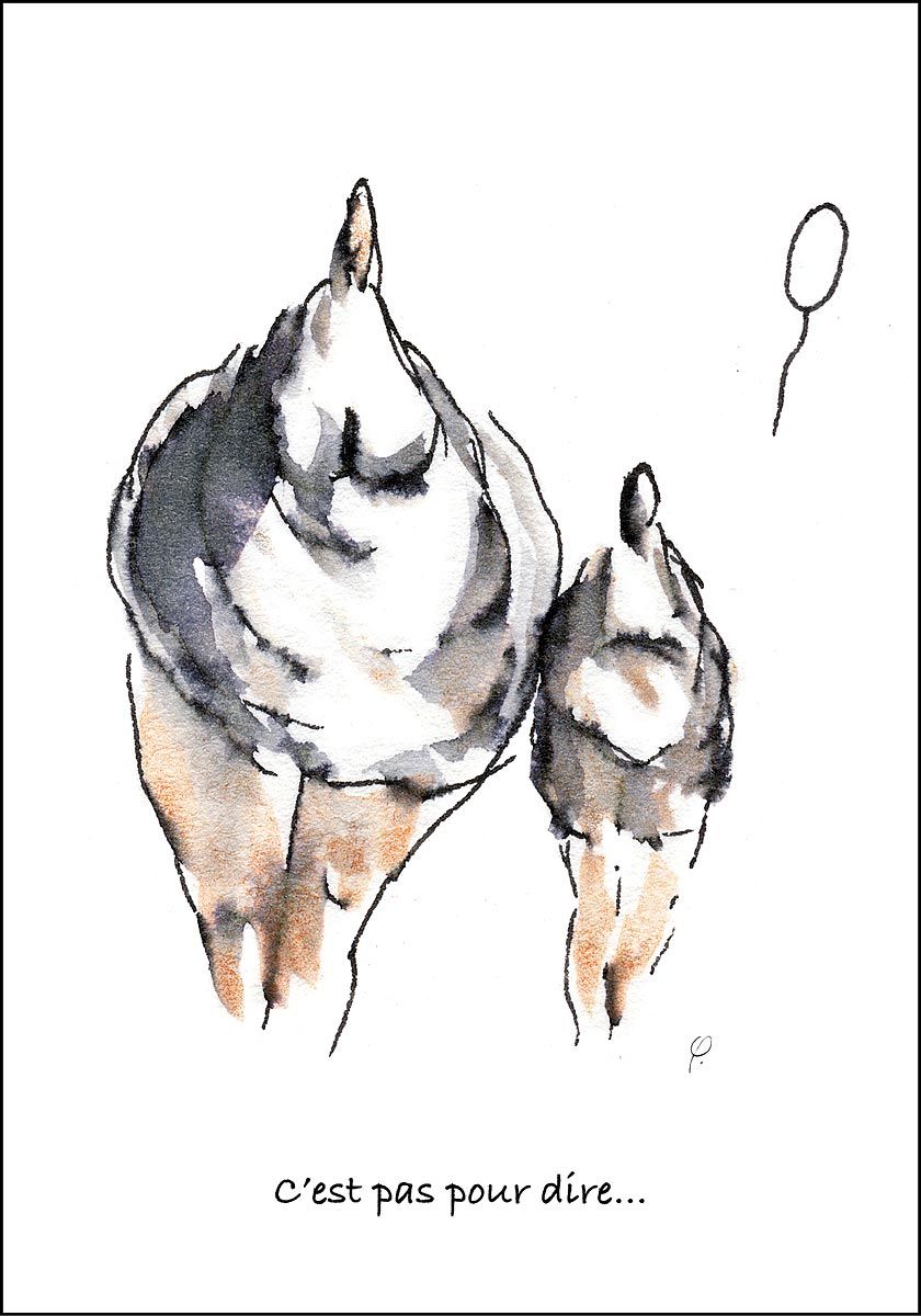 Philippe Quoturel : carte postale "Le petit monde des Opilants" série 1 (2005)