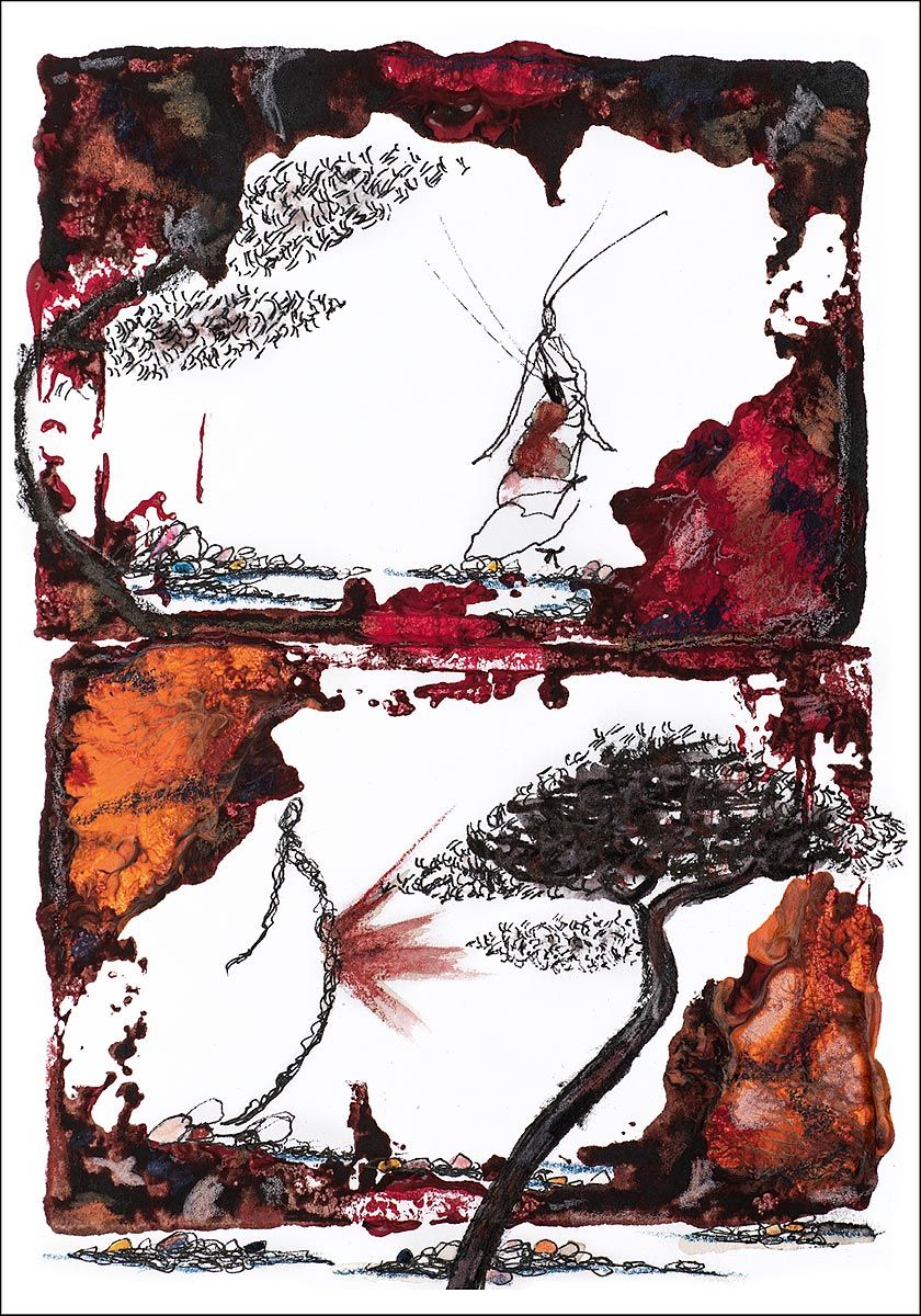 Philippe Quoturel : carte postale "Le petit monde des Opilants" série 2 (2019)