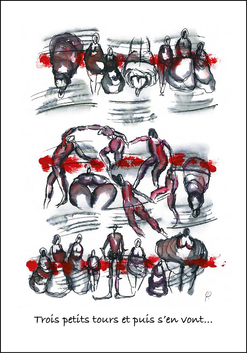 Philippe Quoturel : carte postale "Le petit monde des Opilants" série 1 (2005)