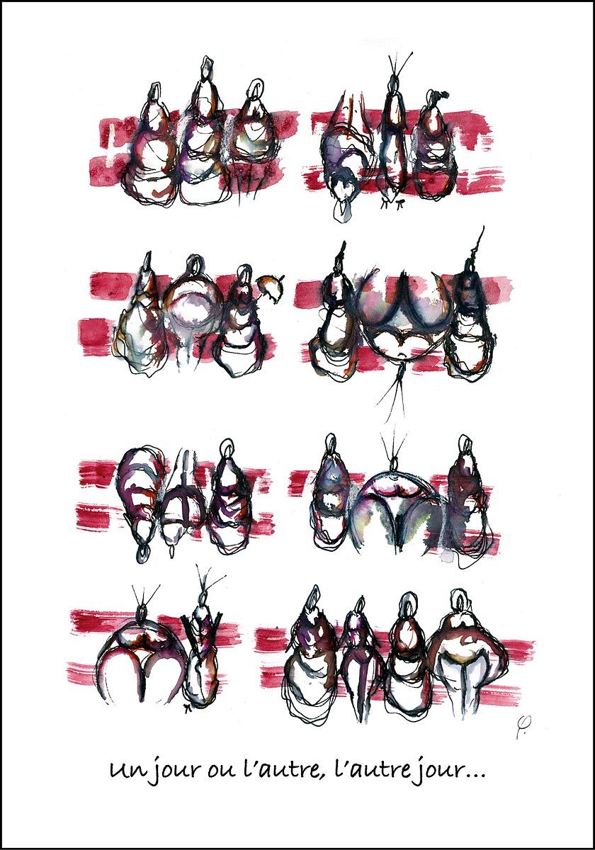 Philippe Quoturel : carte postale "Le petit monde des Opilants" série 1 (2005)