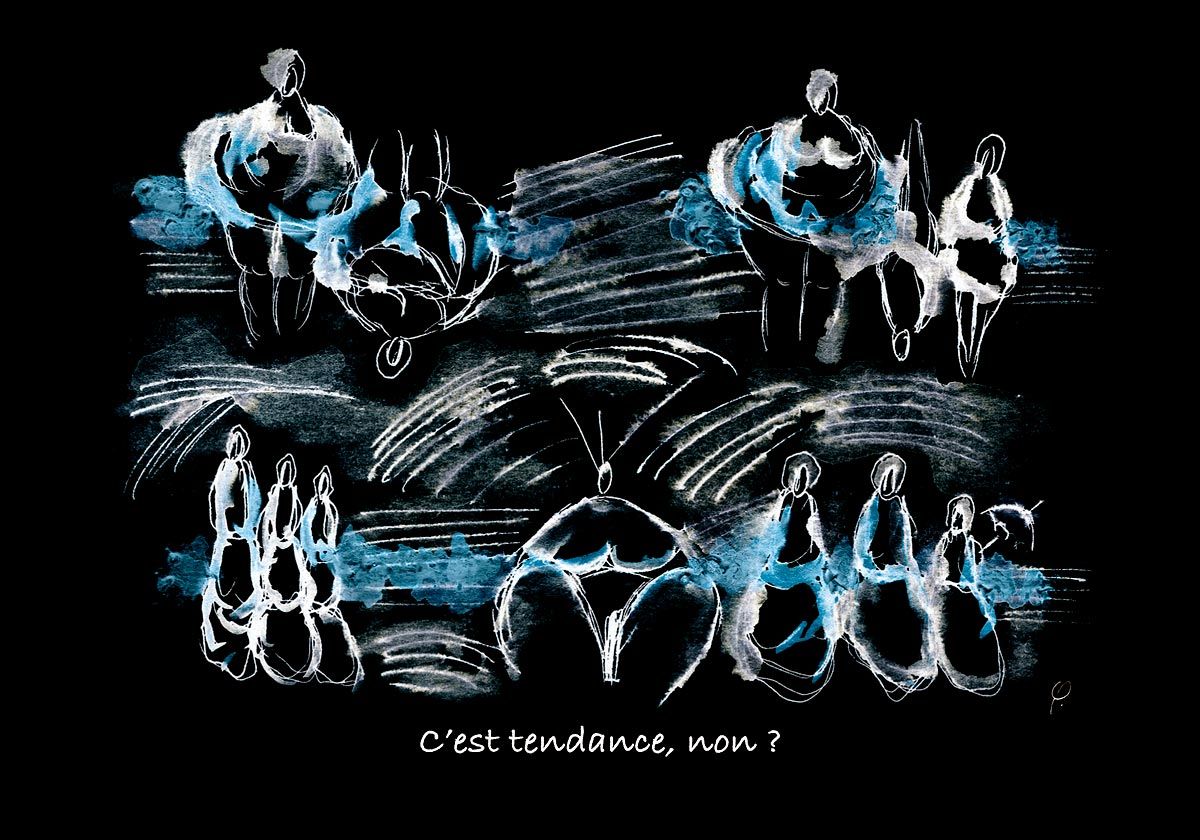 Philippe Quoturel : carte postale "Le petit monde des Opilants" série 1 (2005)