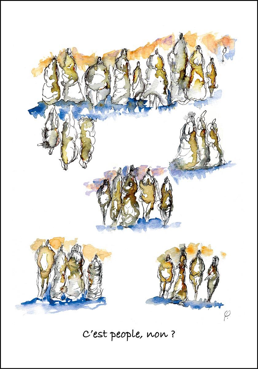 Philippe Quoturel : carte postale "Le petit monde des Opilants" série 1 (2005)