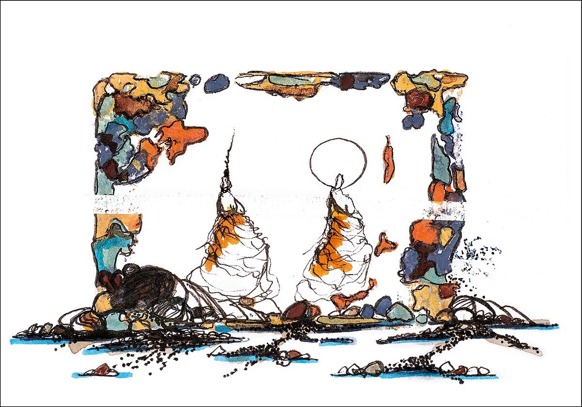 Philippe Quoturel : carte postale "Le petit monde des Opilants" série 2 (2019)